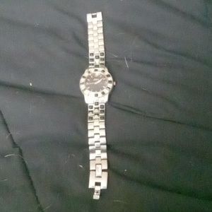 Distressed jeweled watch